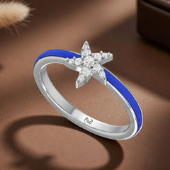 Blue Enamel Star