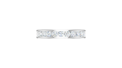 Brilliant Round-Cut Half-Eternity