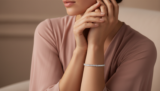 Eternity Round Diamond Tennis Bracelet