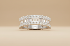 Lattice Diamond Anniversary Statement Ring