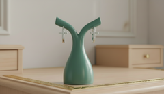 Sparkling Diamond Cross Huggies Earrings