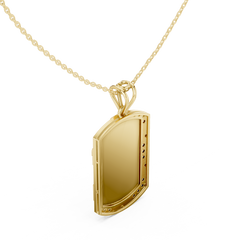 Diamond Cross Dog Tag
