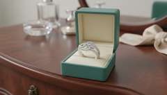 Sparkling Diamond Bypass Ring