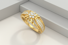 The Arctic Star Diamond Cluster Ring