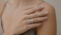 The Infinity Knot Diamond Ring