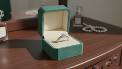 Elegant Radiant Flower Gold Diamond Ring