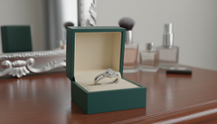 Contemporary Geometric Bloom Diamond Ring