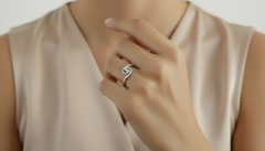 Twisted Bypass Silver Ring