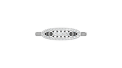 Oblong Silhouette Architectural Four-Point Cluster
