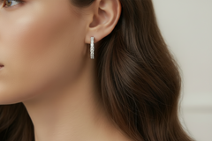 Diamond Huggies Earrings