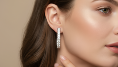 Diamond Huggies Earrings