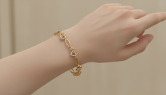 Diamond Infinity Link Chain Bracelet