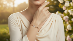 Geometric Diamond Link Bracelet