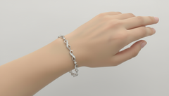 Diamond Infinity Link Bangle