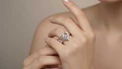 Fluttering Heart Diamond Ring