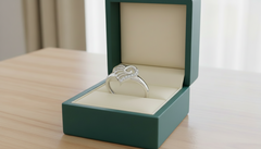 Fluttering Heart Silver Ring