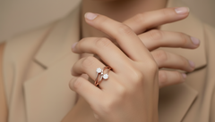 Intertwined Flora Diamond Ring