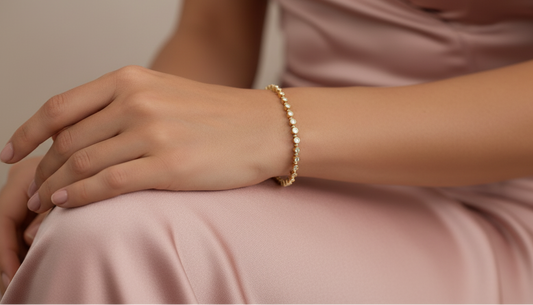 Floating Diamond Bezel Bangle