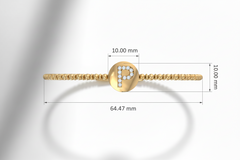 Celestial Initial Beaded Bangle