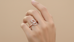 Celestial Twin Leaf Ring