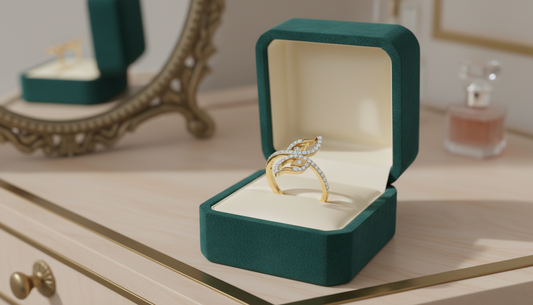 Leaf Promise Diamond Ring