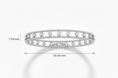 Double Row Beeded with Diamond