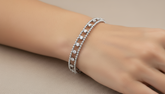 Double Row Diamond Bangle