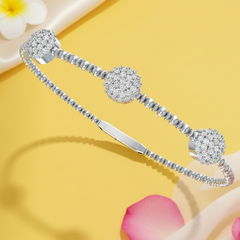 Beaded with Diamond Clusters