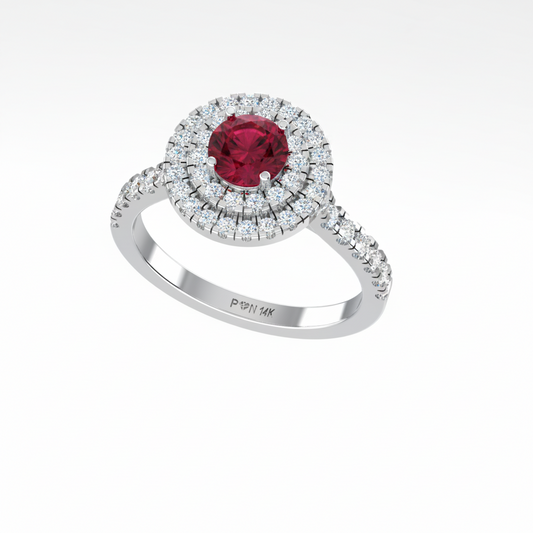 Round Cut Ruby