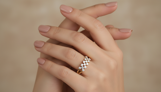 The Brilliant Floral Spray Diamond Band