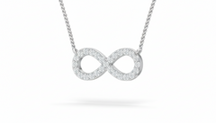 Infinity Diamond Love Necklace With Chain