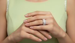 Triple Row Sparkle Band Ring