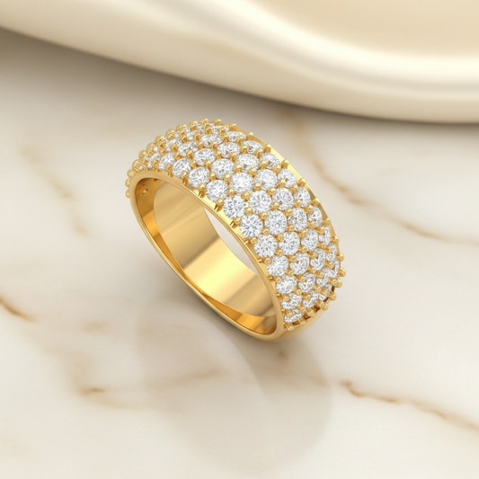 The Four -Tier Elegance Ring