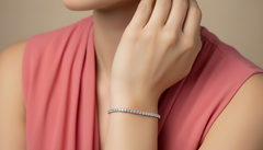 Elegant Prong-Set Crystal Tennis Bracelet