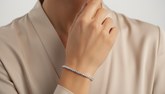 Dainty Zirconia Line Bracelet