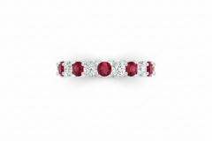 Ruby With Diamond Ten Stone