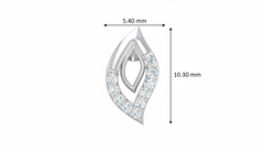 Diamond Illusion Cluster Stud Earrings - Square Double Halo