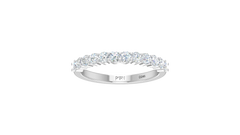 Prong Brilliant Diamond Half-Eternity