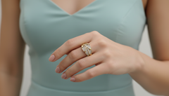 Sculptural Gold & Diamond Filigree Ring