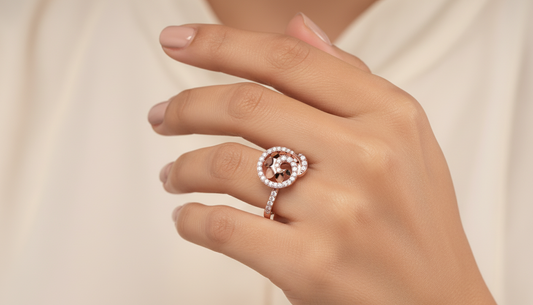 The Sparkling Clover Bypass Diamond Ring