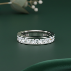 Classic Diamond Channel Wedding Ring