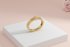 Modern Flush Set Diamond Band Ring