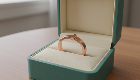The Minimalist Cylindrical Solitaire Gold Ring