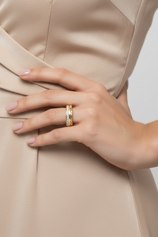 Zig-Zag Open-Work Featuring Linear