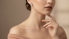 Diamond Cross Stud Earrings