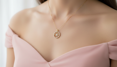 The Compass Diamond Gold Pendant