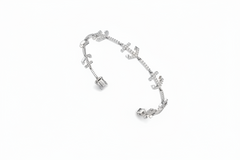 Gold and Diamond Anchor Link Bracelet