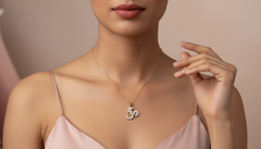 Om Locket with Diamond Accents Pendant