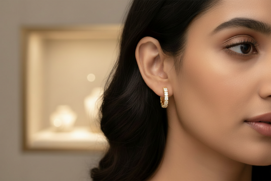 Inside-Out Diamond Hoop Earrings
