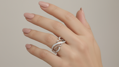 The Interwind Pave Diamond Statement Ring